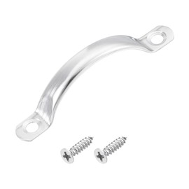 sourcing map Stainless Steel Door Pull Handles, 1Pcs 78mm/3.07" Long Door Handle with Screws Cabinet Drawer Hardware Handles Pulls