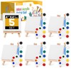 ESRICH 5 Set Mini Acrylic Paint Set,Minis Canvas Painting Kit,St.