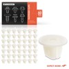 A-Premium 50PCS Nylon Rocker Molding Grommet Clip Nut Retainer Compatible