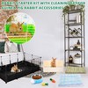 PullCrease 104 Pcs Rabbit Starter Kit Litter Box Bunny Tunnel