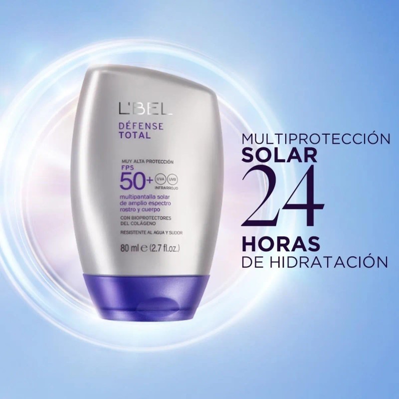 Défense Total Lbel Protector Solar Rostro Cuerpo Fps50 Colag