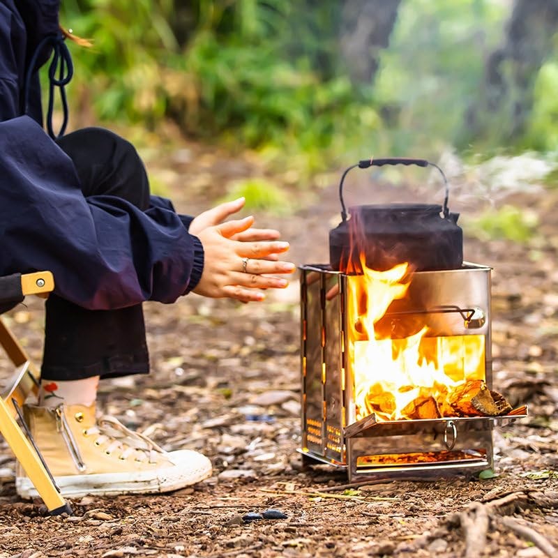 DWD Mini Folding Stove Stainless Steel 201 Grade with Carry