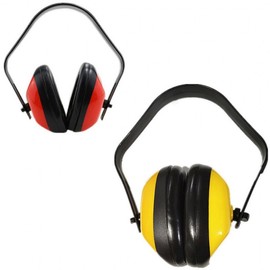 Noise-Cancelling Headset Earplugs for Noisy Factories, Outdoor Work, Brush Cutters, and Cutting Tools Standard Yellow 2ea