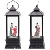 DRomance Santa Music Snow Globe Lantern with Timer Battery Operated