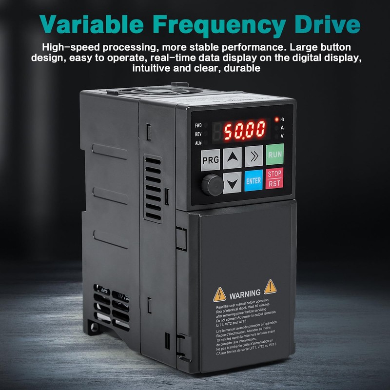 Frequency Converter, VFD Variable Frequency Drive, 220V 1.5KW 1 Phase