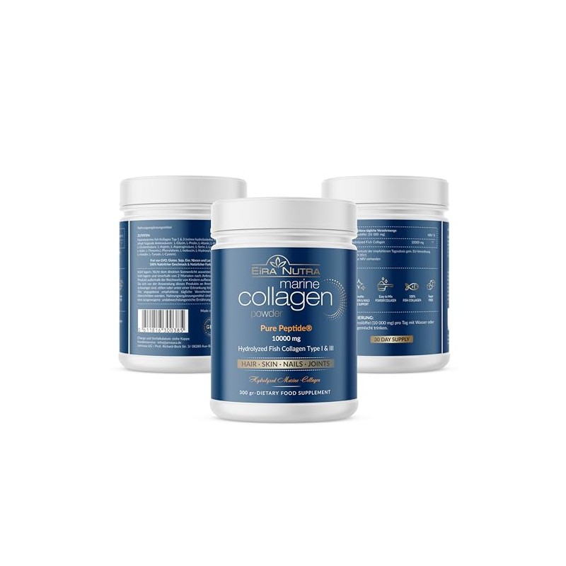 10,000 mg Hydrolysed Collagen Per Dose, 100% GMO-Free, Supports Skin,