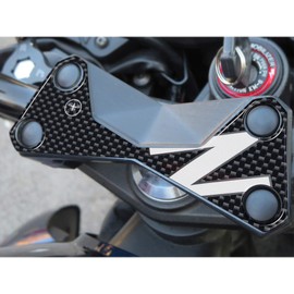 labelbike - 3D Resin Sticker Decoration and Protection of Motorcycle Fork Plate Compatible with Kawasaki Z750 Z1000 "Z" - Colour White
