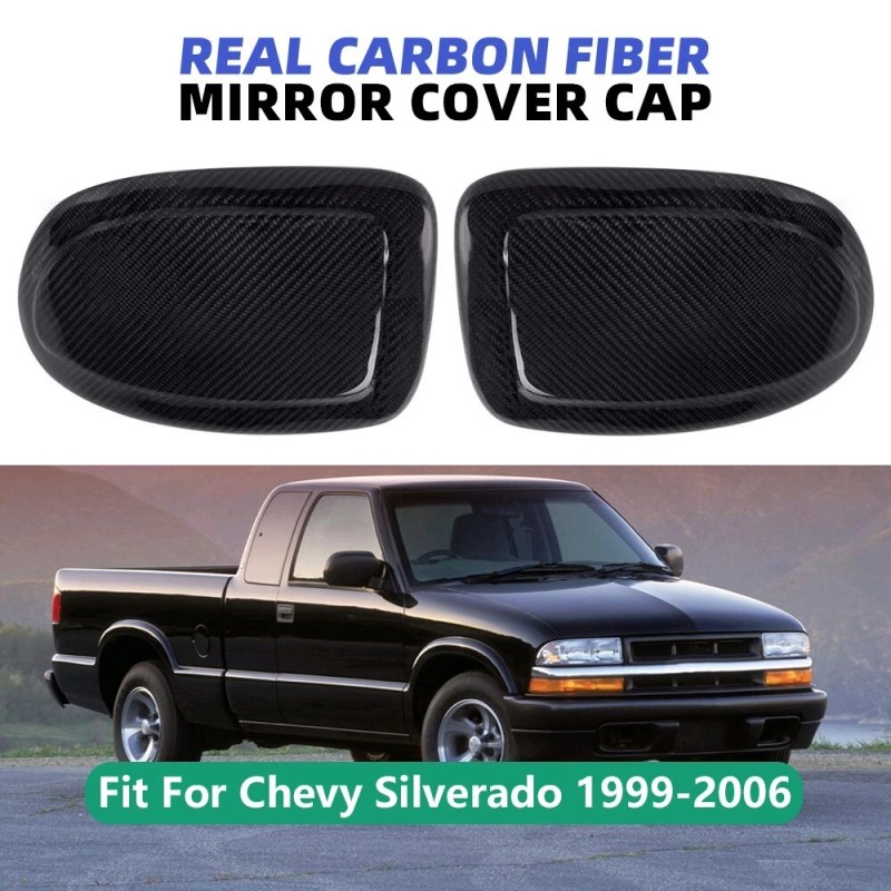 ANNX 2PCS For 1999-2006 Chevy Silverado GMC Sierra Real Carbon