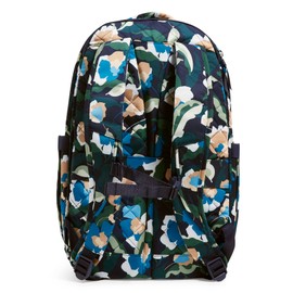 Vera Bradley Women's Performance Twill Travel Backpack Travel Bag, Immersed Blooms, One Size