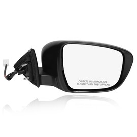 PM Auto Right Passenger Side Mirror, Power Non-Heated Paintable Manual Folding View Mirror Replacement For 2017-2020 Nissan Rogue