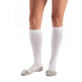 Carolon - COUTURE - Cushion Foot Knee Socks, Anti Odor Moisture Control, Circulation Socks, 20-30 mmHg - Reg. Length - 1 Pair