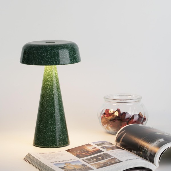 WEILAILUX Cordless Mushroom Lamp Rechargeable, Portable Battery Operated Table Lamp