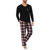Uniexcosm Mens Pyjamas Set, Pjs for Men Sets Long Sleeve