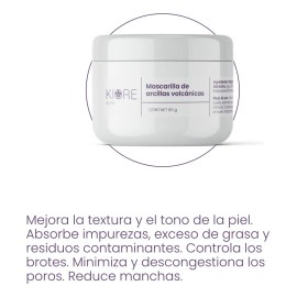 Mascarilla Kiore Facial Arcillas Volcánicas 60g Todo Tipo De Piel