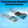 Acouto Conectores eléctricos de 3 pines Conector de 3 pines