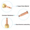 PATIKIL 1/8" (3mm) ID Copper Tube Flare Fitting with Nuts,