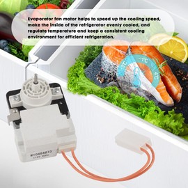 W10464673 Refrigerator Evaporator Fan Motor Compatible with Whirlpool KitchenAid Maytag Replace WPW10464673 PS7320664 3020513 AP6021839 PS11755167