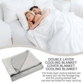 Cold Blanket for Hot Sleepers,Sofa Blankets for Sleeping | Cooling Comforter for Hot Sleepers, Lightweight Sleeping Blanket, Breathable Bedding Quilt