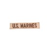 Marine Name Tape, with Fastener, Desert Marpat, Black, OD Green,