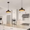 ALAISLYC 12 Inch Black Pendant Light Fixture,Farmhouse Hanging Lamp Adjustable