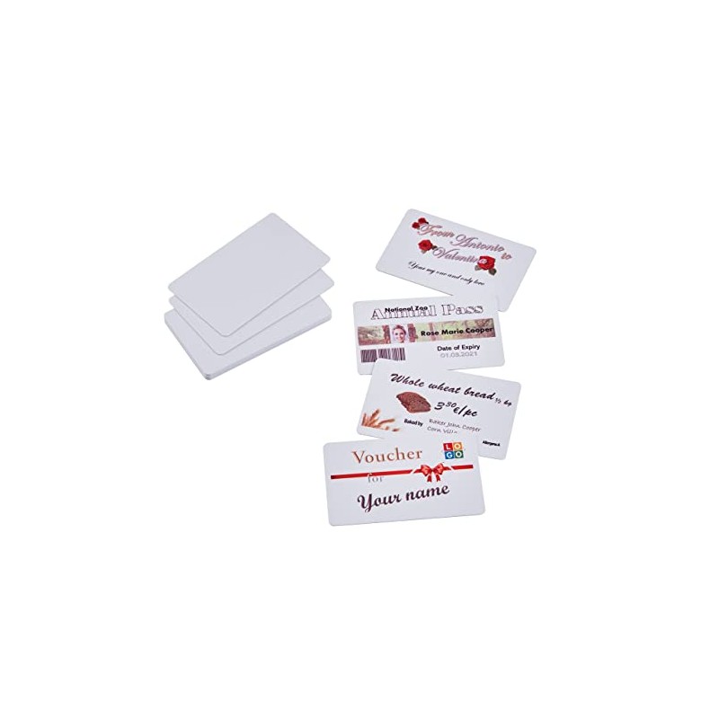 Colop e-mark 156480 Plastic Business Cards for Printing with E-Mark,