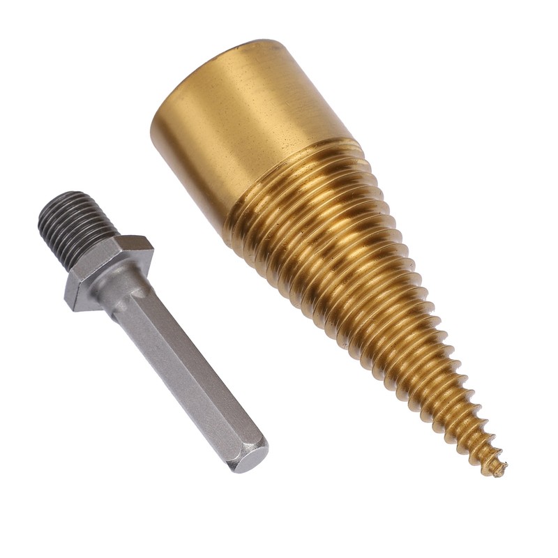 Twist Firewood Splitter Wood Cone Punch Drill Bit Hex Shank