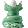 Houlu Small Green Fat Laughing Buddha Statue for Good Luck,
