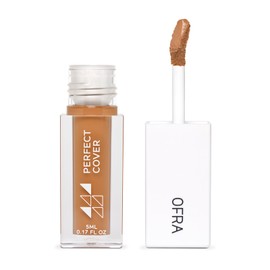 Ofra Perfect Cover Concealer - Tan Walnut - Natural Finish Liquid Concealer - Tan Medium Shade with Neutral Undertones - Face Makeup and Under Eye Color Corrector for Dark Circles - 5 ml