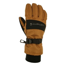 Carhartt Men's WP Waterproof Insulated Glove, Brown/Black, XX-Large