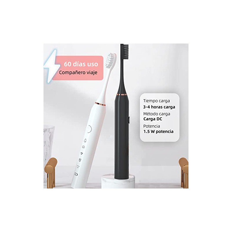 Juego de 2 Cepillos de Dientes Electrico, Cepillos de Dientes
