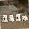 Ipetboom 6pcs Resin Hamster Ornaments Cute Succulent Landscape Creative DIY