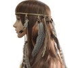 Comfysail Women's Bohemian Feather Tassels Rope Weaving Headband Belt Hair