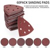 Aoyfuwell Pack of 90 Delta Sandpaper, Sanding Sheets, Triangle Sandpaper,