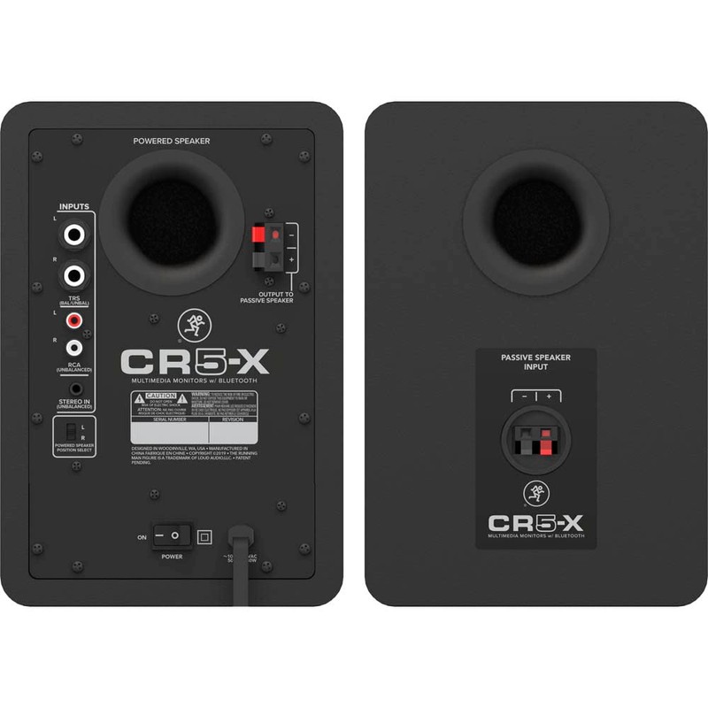 Mackie CR5-X 5 inch Creative Reference Multimedia Studio Monitors Bundle