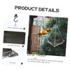 Kisangel Convenient Bird Feeder Outdoor Bird Dispenser Swing Shape Rust-Resistant