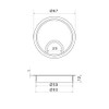 sossai® Cable grommet, cable passage, desk duct with brush for