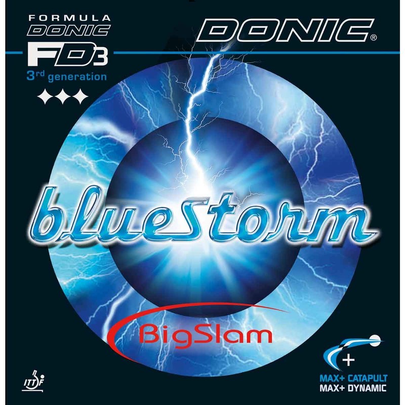 Donic Bluestorm BigSlam Table Tennis Rubber (2.1mm, Red)