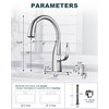 WOWOW Kitchen Faucets with Sprayer:Pull Down Kitchen Faucet with Dual