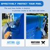 Pack of 2 pool hose brackets, swimming pool pipe bracket,