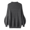 GABERLY Women's Fuzzy Chunky Mockneck Long Sleeve Sweaters Fall Winter