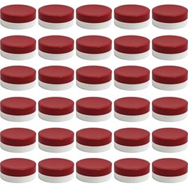 30 Ointment Jar Containers for Pads Cream/Ointment Kruke 40ml Capacity with Red Lids – Made in Germany