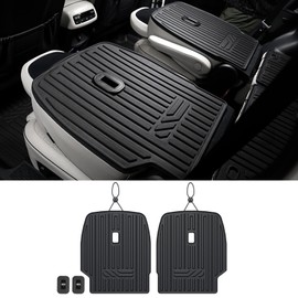JOULARISE Kick Mats for 2020-2024 2025 Hyundai Palisade 7 Seats Captain Chairs, All Weather TPE Seat Back Backrest Protector Accessories for Palisade(2nd Row Backrest Mats)