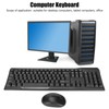 Keyboard Mouse Combo 2.4Ghz Wireless Splashproof Mute Optical Engine Positioning