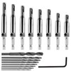 Aracombie 17pcs Self Centering Drill Bit Set for Metal Woodworking,