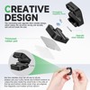 6 White Magnetic Cable Clips,Under Desk Cable Management,Cord Holder for