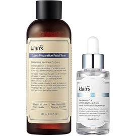 Klairs 1 Million-Seller Basic Set, toner, vitamin drop, hydration, a perfect simple skincare routine