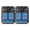 2Pcs 5V 2 Channel DC 5V Relay Module High and