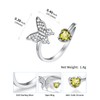 Adjustable Rings for Women - Stewrling Silver August Birthstone Ring