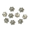 Perlin - Pack of 80 Bead Caps 10 mm Tibetan Antique Silver Flower Bead Caps Spacer Jewellery Parts M522 x2