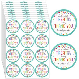 Thank You for All You Do Stickers 120 PCS Thank You Stickers 2 Inch Colorful Dots Thank You Label Sticker to Graduation Employees Nurses Teacher for Envelope Gift Wrap Party Packaging Favor